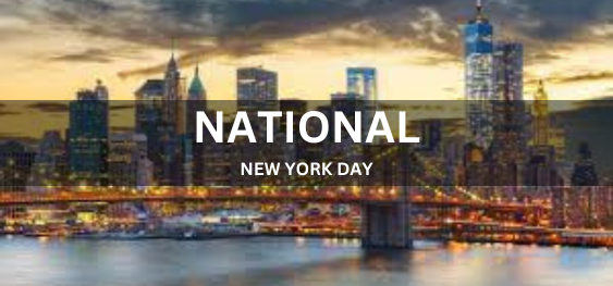 NATIONAL NEW YORK DAY [राष्ट्रीय न्यूयॉर्क दिवस]